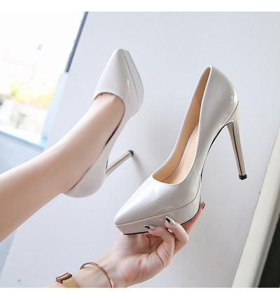 Pointed Toe Catwalk Fashion Career Stilettos High Heels