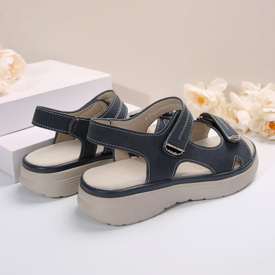 Casual Velcro-design Sandals Summer Comfortable Fish Mouth Sports Sandals Women Lightweight Beach Shoes