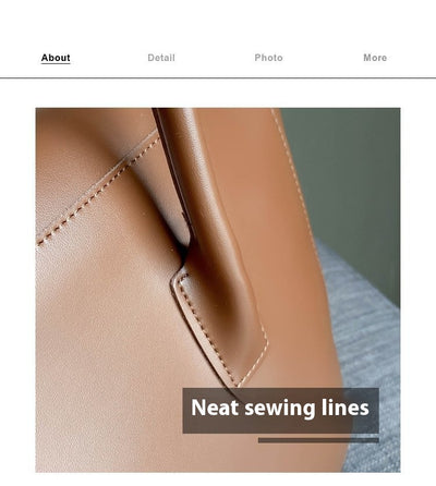 Fashion Women Shoulder Bags Large Capacity Handbags Simple Retro Tote Bags Solid Color Famous Brand High Quality Bags