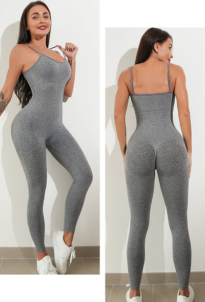 Womens Sexy Unitard One Piece Jumpsuit Spaghetti Strap Tummy Control Rompers Sleeveless Bodysuits Outfits