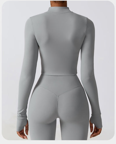 Slim-fit Fitness Long-sleeve Jacket Quick-dry Yoga Wear