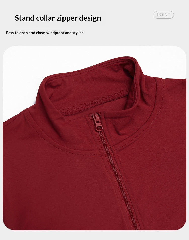 Slim-fit Fitness Long-sleeve Jacket Quick-dry Yoga Wear