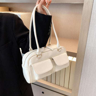 Multi-pocket Design Shoulder Bag Fashion Versatile Square Handbags Women Underarm Bags