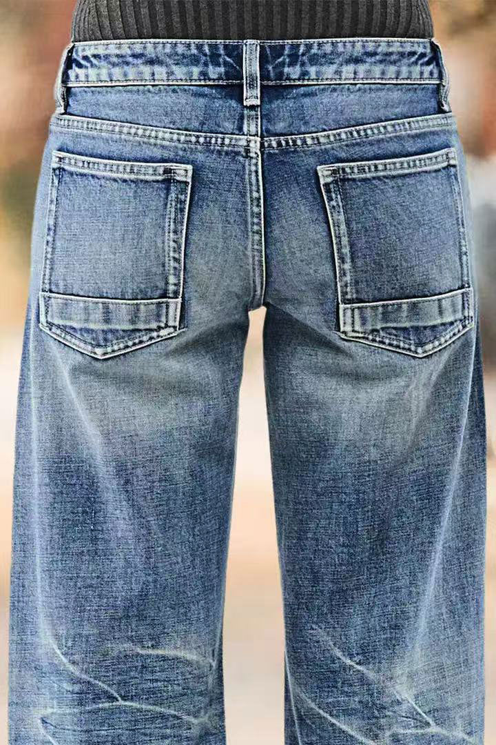 Women's Casual Straight-leg All-matching Jeans