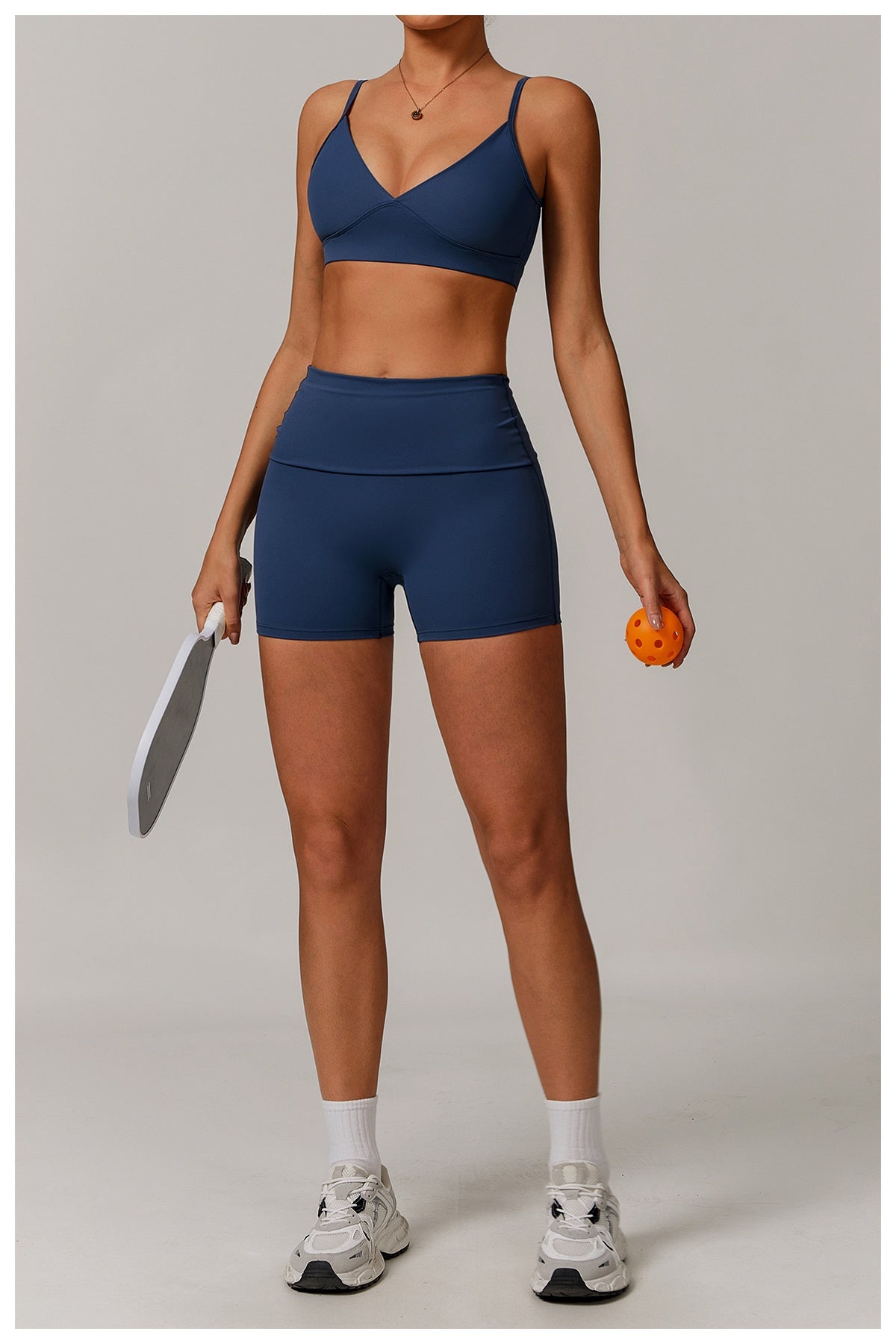 Fold High-waist Quick-drying Yoga Shorts Women's Sports