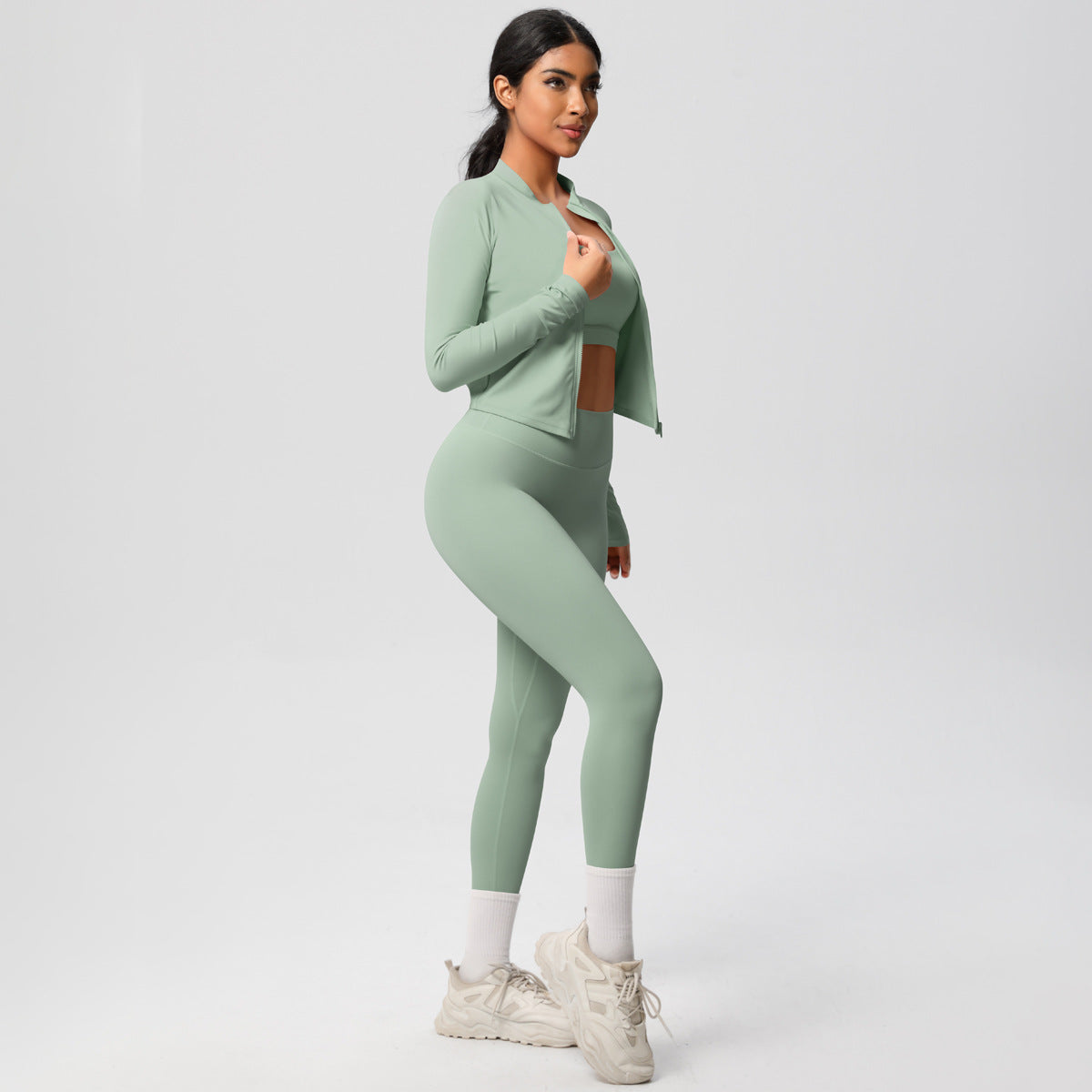 Outdoor Sports Tight-fitting Yoga Outfit Set