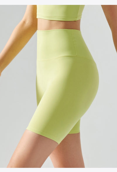 Four-point Yoga Shorts Summer High Waist Seamless Fitness Exercise Tight Cycling