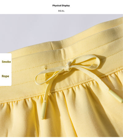 Air Layer Loose And Simple Yoga Shorts