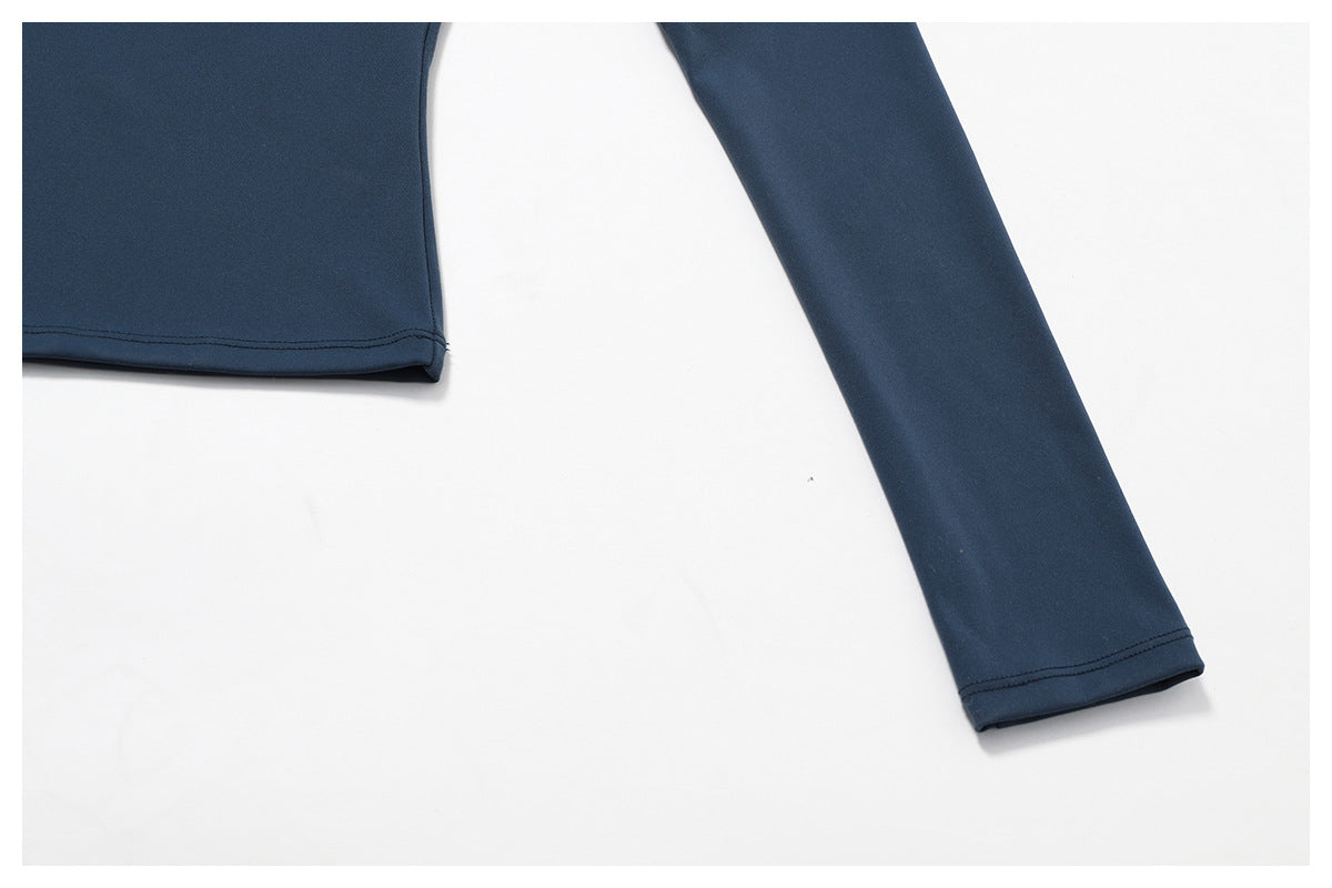 Tight-fitting Brushed Yoga Suit Quick-drying Fitness Clothes  Fitness Long Sleeve Tracksuits Sports Suit Gym Top High Waist Leggings Women Sets Yoga Set