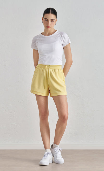 Air Layer Loose And Simple Yoga Shorts