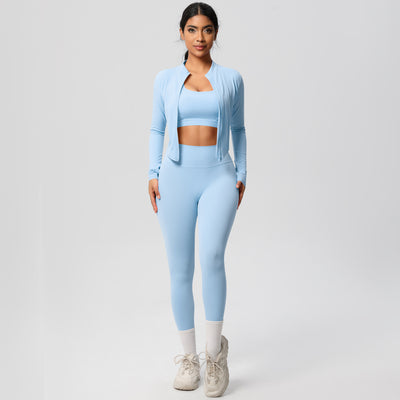 Outdoor Sports Tight-fitting Yoga Outfit Set