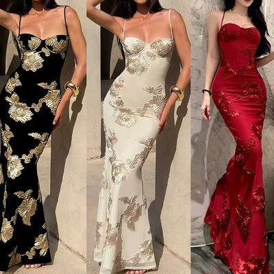 Strapless Backless Dress Long Sheath Skirt