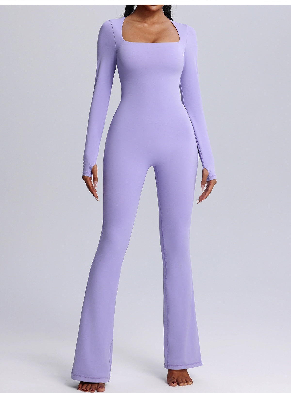 Women's Long Sleeve Yoga Jumpsuit High Elastic Breathability