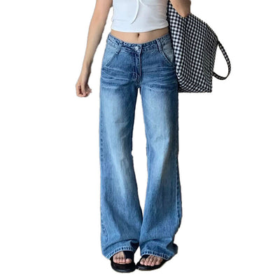 American Retro Flared Jeans For Women In Spring And Autumn