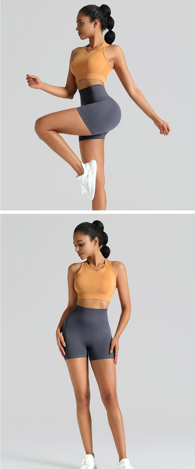 Outdoor Seamless Yoga Shorts Hip Lifting Fitness