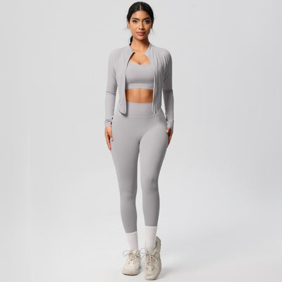 Outdoor Sports Tight-fitting Yoga Outfit Set