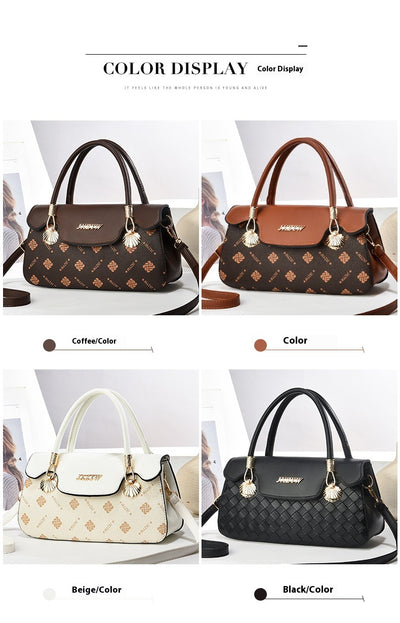 Vintage Exquisite Letter-printed Women's Handbag Fashion Printed Casual Simple Handbag Women's Cross-body Bag