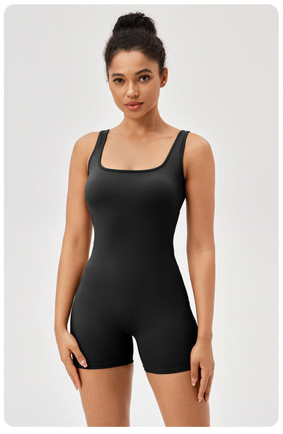 Jumpsuit With Chest Pad Skinny Hip Raise Exercise