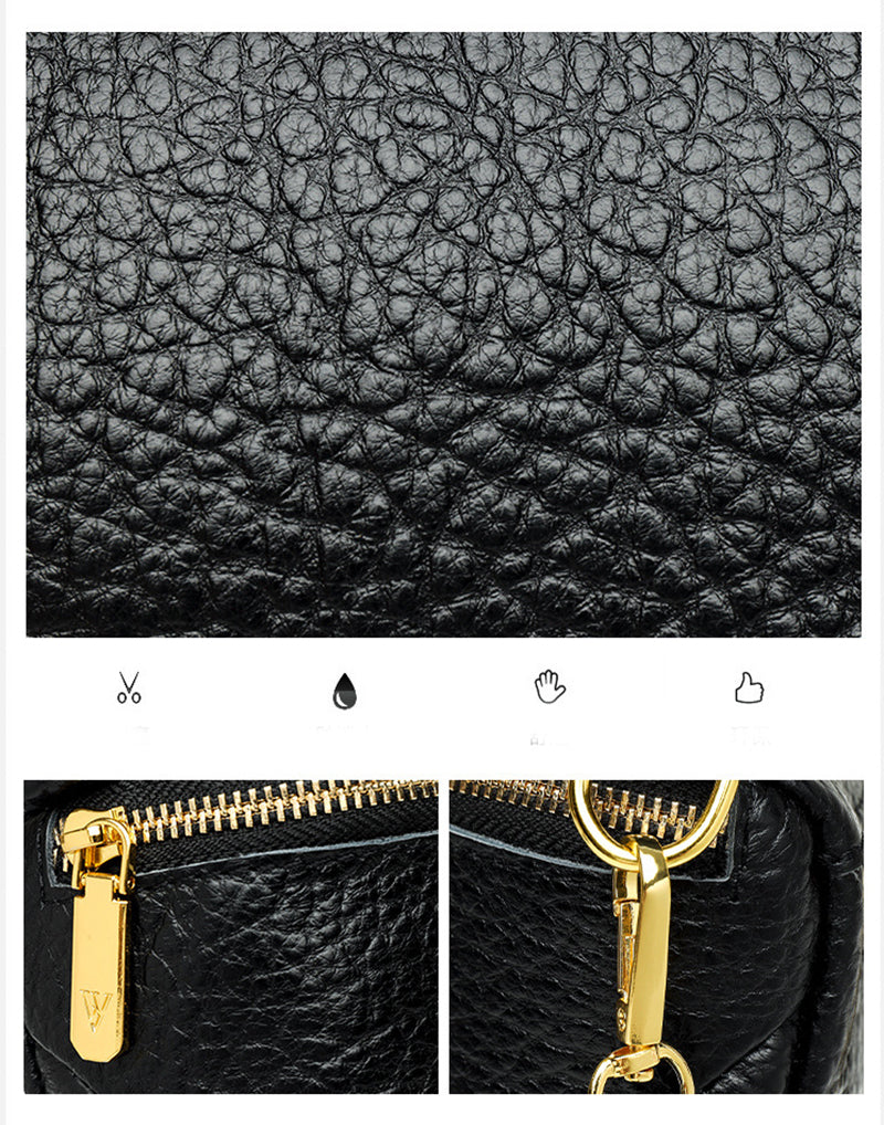 High-quality Leather Mobile Phone Bag Korean Style Shell Bags For Women Fashion Small Shoulder Crossbody Bag