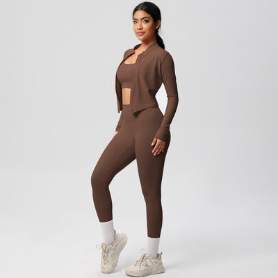Outdoor Sports Tight-fitting Yoga Outfit Set