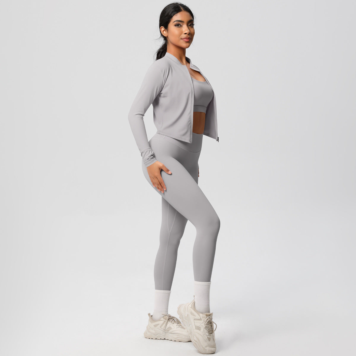 Outdoor Sports Tight-fitting Yoga Outfit Set