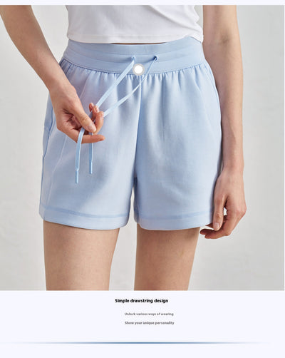 Air Layer Loose And Simple Yoga Shorts