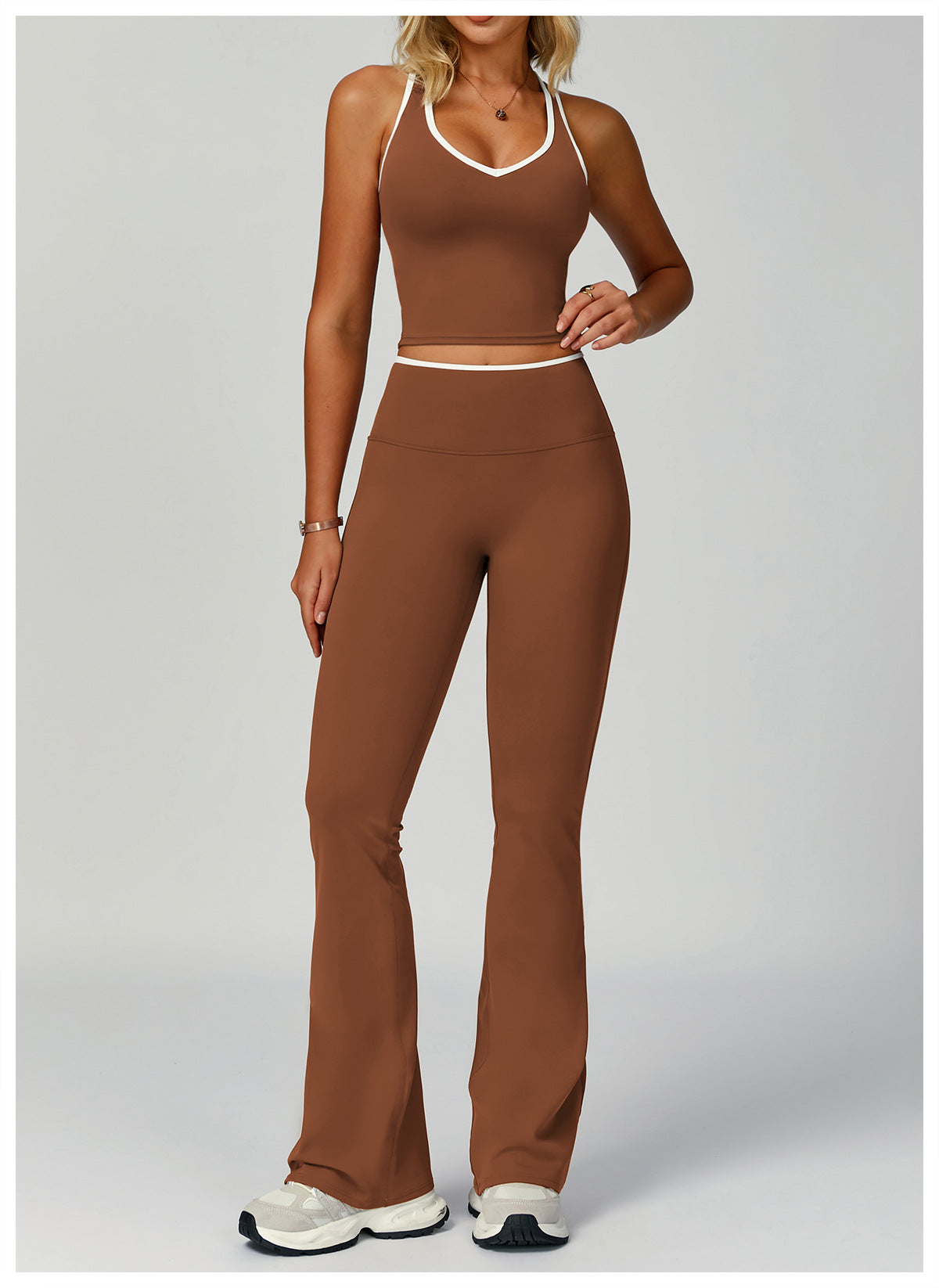 Women's Sports Suit Skinny Yoga Clothes Fitness Suit