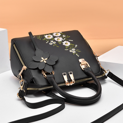 Fashion Flowers Embroidered Handbag Women Shoulder Messenger Bags
